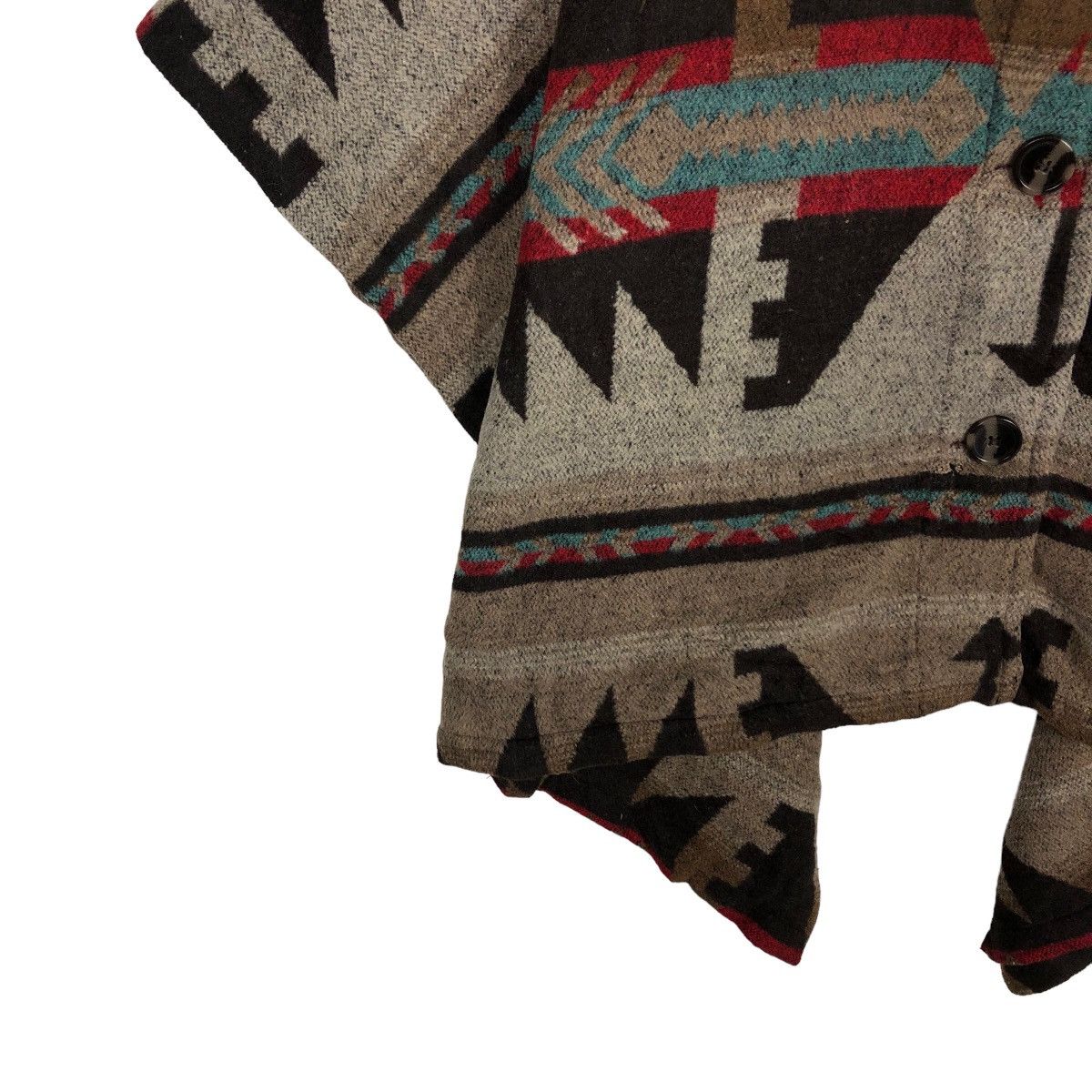 Japanese Brand VINTAGE WOOL NAVAJO AZTEC DESIGN JACKET JAPAN Size US S / EU 44-46 / 1 - 3 Thumbnail