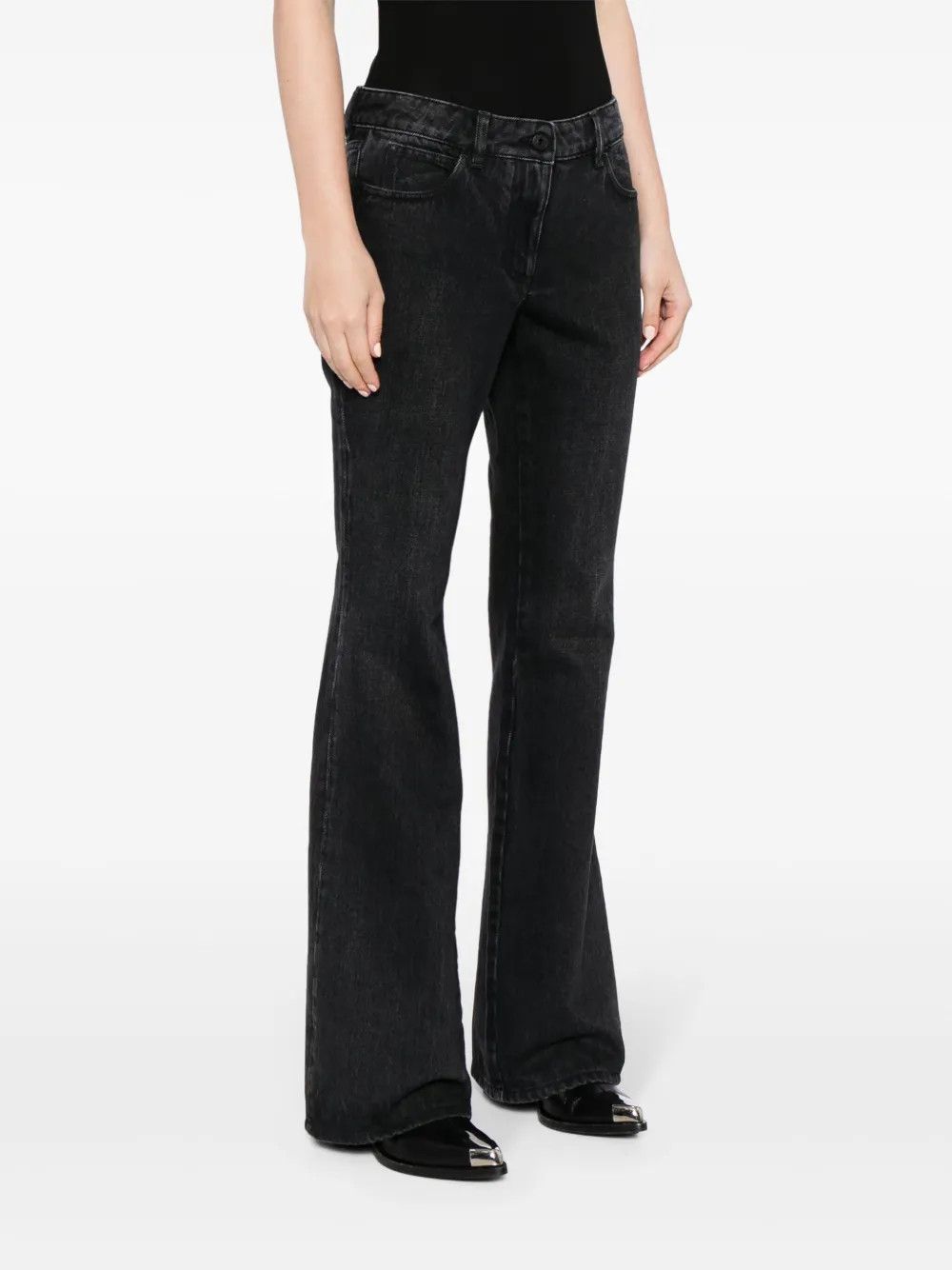 Off-White o1y1225 Denim Pant in Black Size 27" / US 4 / IT 40 - 3 Thumbnail