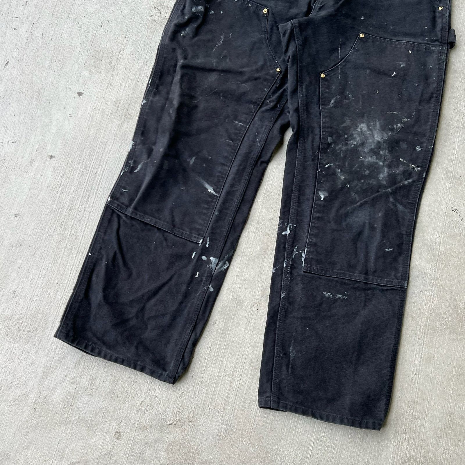 Carhartt × Vintage Carhartt black double knee work wear carpenter pants Size US 32 / EU 48 - 3 Thumbnail