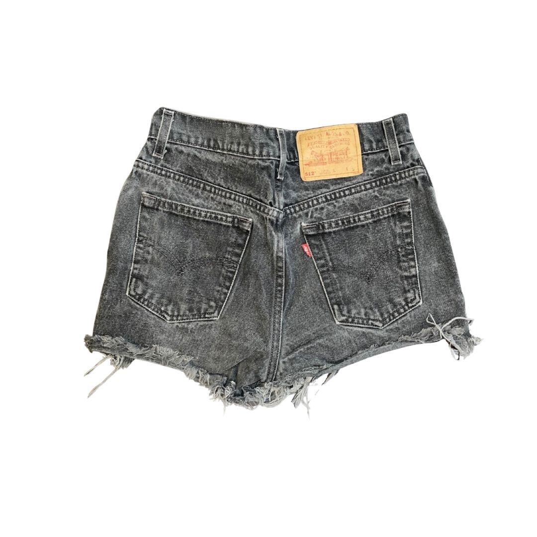 Levi's Levi's 512 High Rise Denim Upcycle Shorts Cut off Distressed Size 25" / US 0 / IT 36 - 2 Thumbnail