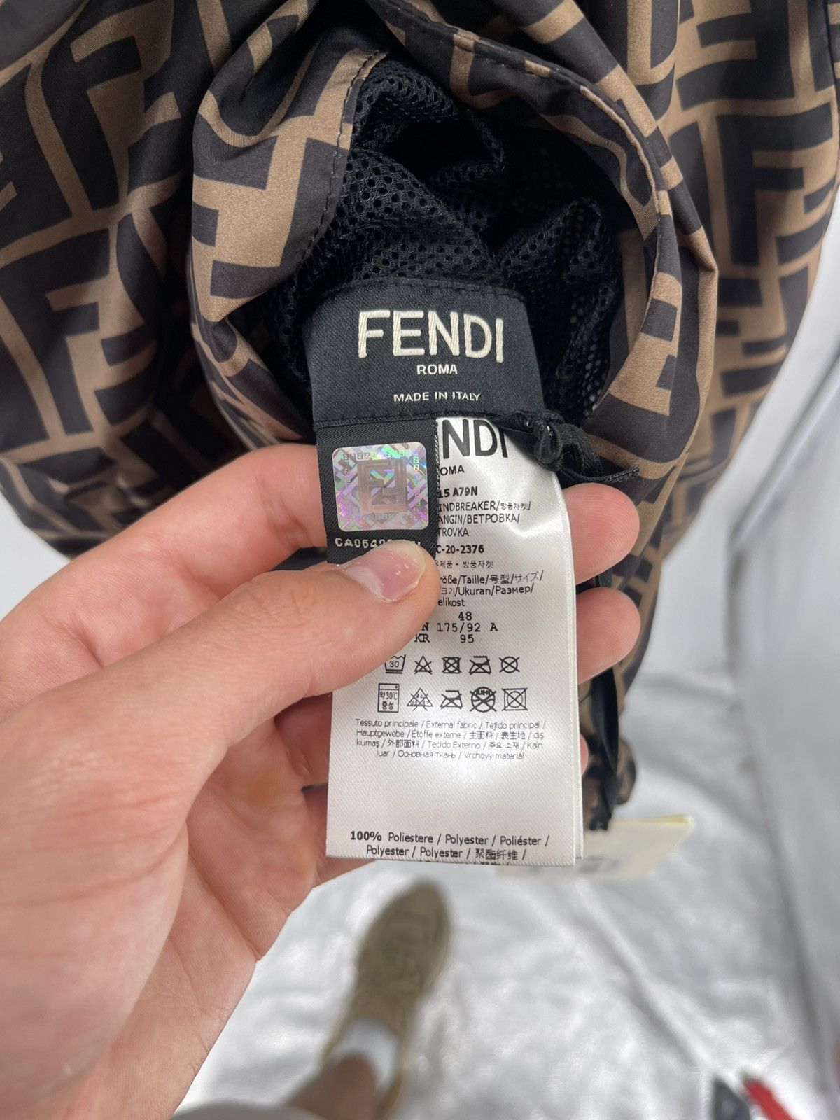 Fendi Fendi Reversible Zucca Monogram FF Track Jacket Size M Size US M / EU 48-50 / 2 - 7 Thumbnail