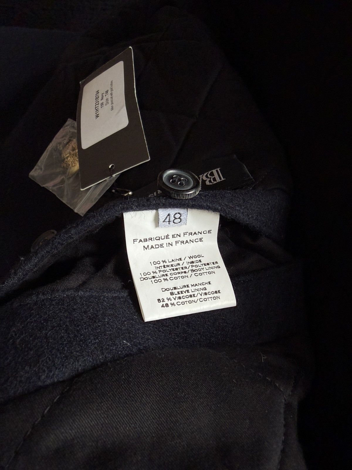 Balmain BALMAIN Navy Wool-Padded Military Coat Size US M / EU 48-50 / 2 - 6 Thumbnail