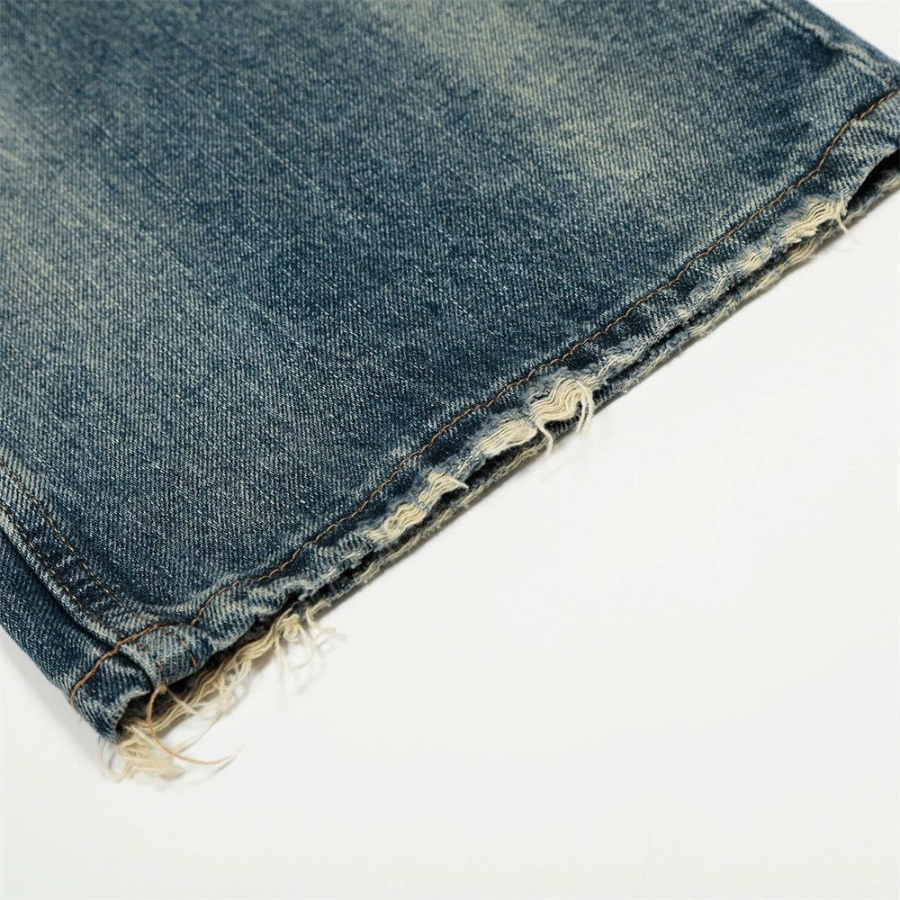 Vintage Men's punk gradient washed straight distressed ripped jeans Size US 32 / EU 48 - 6 Thumbnail