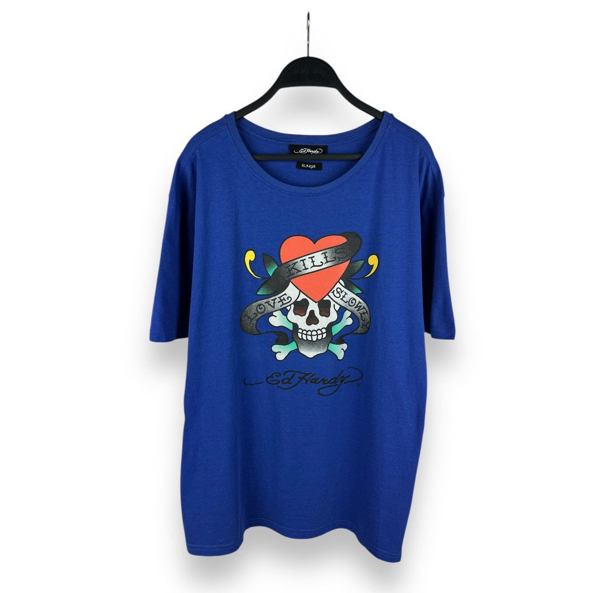 Ed Hardy Vintage Y2K Ed Hardy Skull Logo T-Shirt Size US XL / EU 56 / 4 - 1 Thumbnail