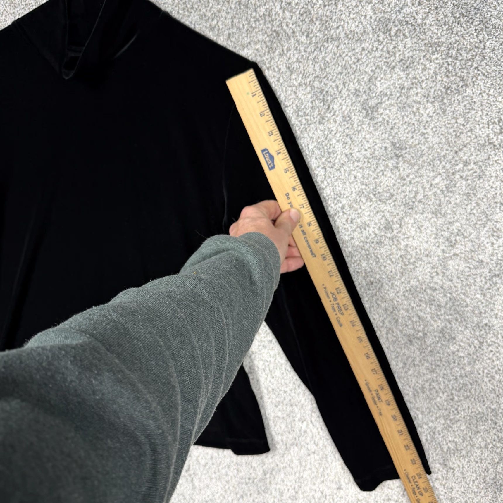 Lands' End Lands' End Blouse Top L Black Velvet Mock Neck Long Sleeve Women Witchy Chic Whimsigoth Vintage No (if avoid N/A) Size L / US 10 / IT 46 - 3 Thumbnail