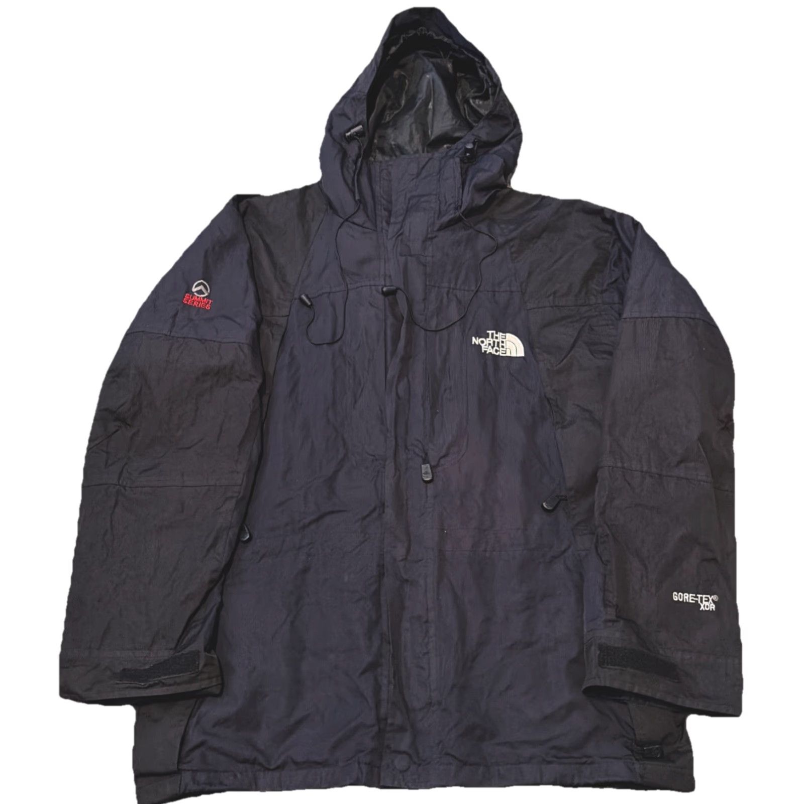 The North Face VINTAGE The North Face Summit Series Jacket Mens Regular Large Black Goretex XCR Water Resistant Zip BROKEN ZIPPER Size US L / EU 52-54 / 3 - 2 Thumbnail