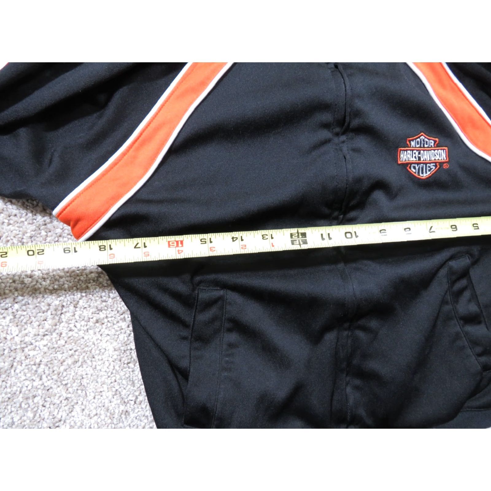 Harley Davidson Harley-Davidson Motorcycle Black Orange Women's Full Zip Soft Shell Jacket Size M / US 6-8 / IT 42-44 - 4 Thumbnail