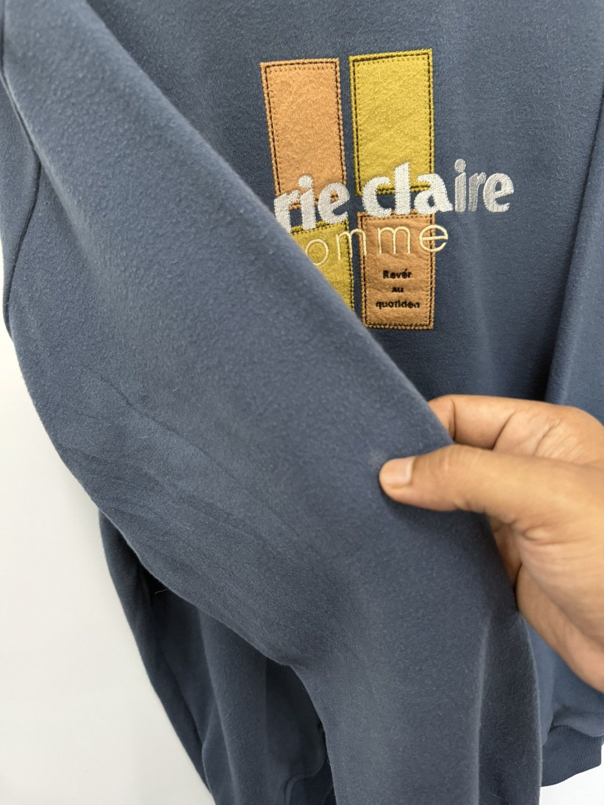 Japanese Brand ⚡️ MARIE CLAIRE HOMME ROUNDNECK SWEATSHIRT - L Size US M / EU 48-50 / 2 - 6 Thumbnail