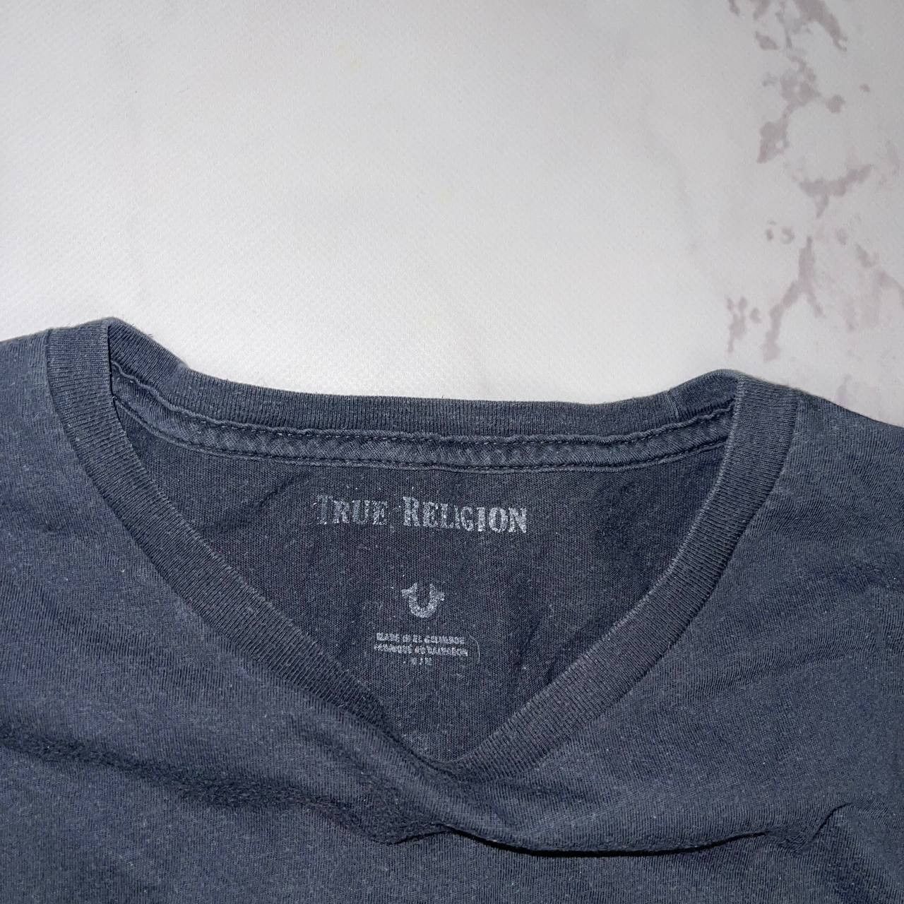 True Religion Vintage True Religion Faded T Shirt Hype Y2K Black M Size Size US M / EU 48-50 / 2 - 6 Thumbnail