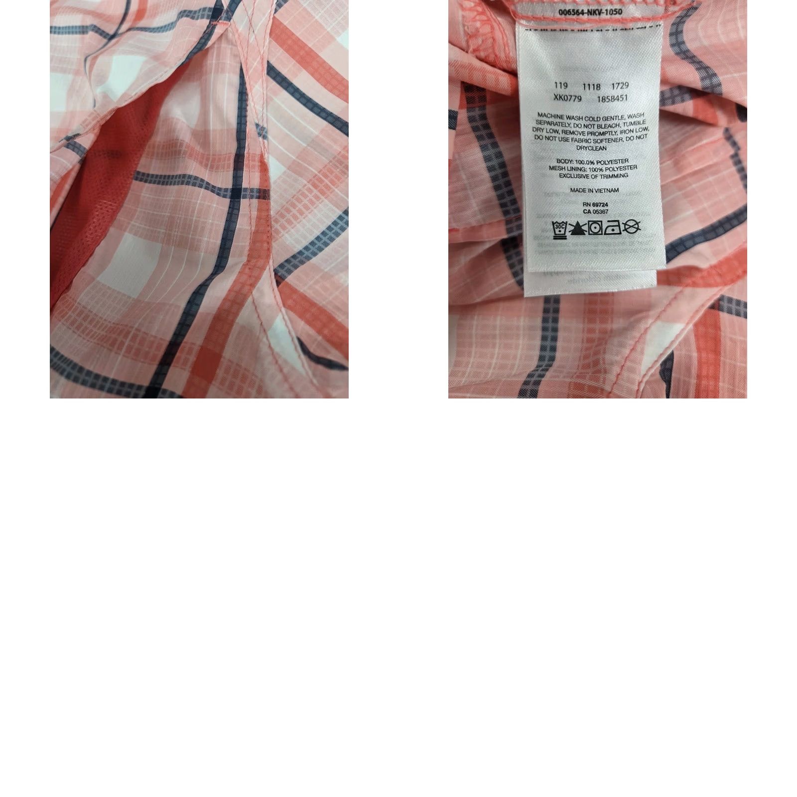 Vintage Columbia Womens Short Sleeve Button-Up Omni-Shade Plaid Shirt L Pink/Blue Pocket Casual, Travel, Workwear Shirt Womens Folds: N/A Size L / US 10 / IT 46 - 9 Thumbnail