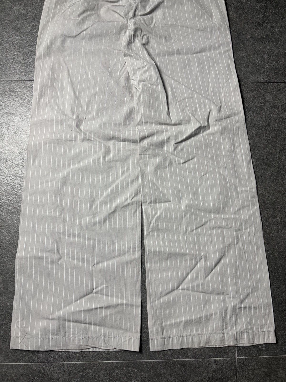 Marithe + Francois Girbaud 2000s Marithe Francois Girbaud Striped Wide Pans Size US 27 - 13 Thumbnail