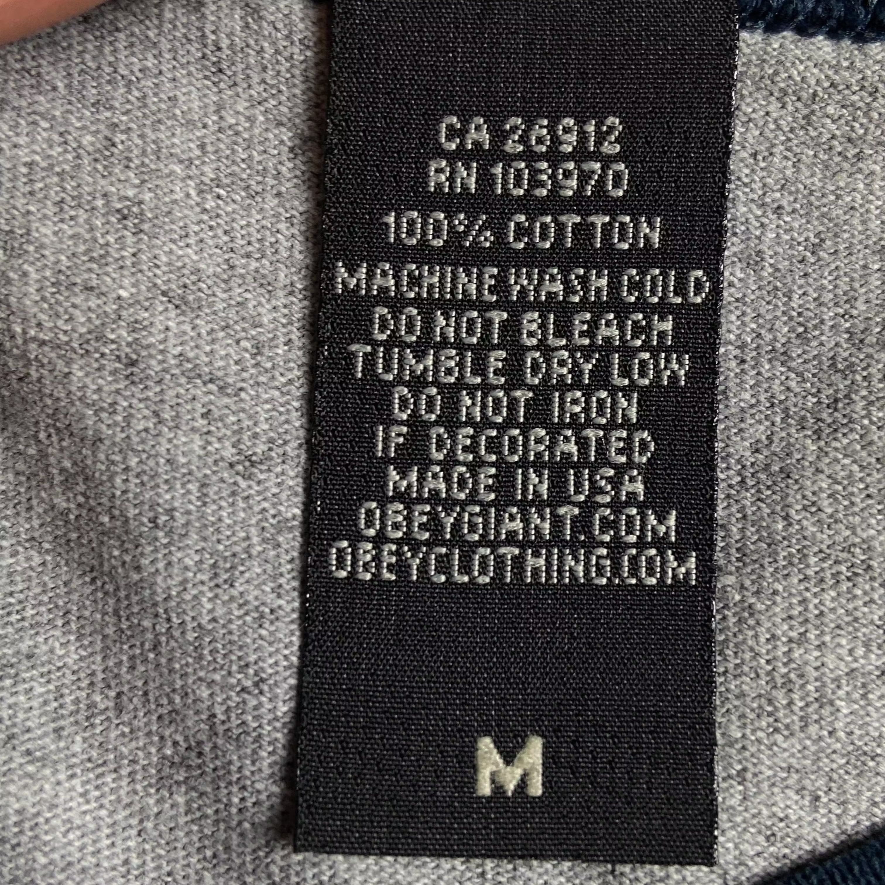 Obey Mens T Shirt Obey Size M Size US M / EU 48-50 / 2 - 5 Thumbnail