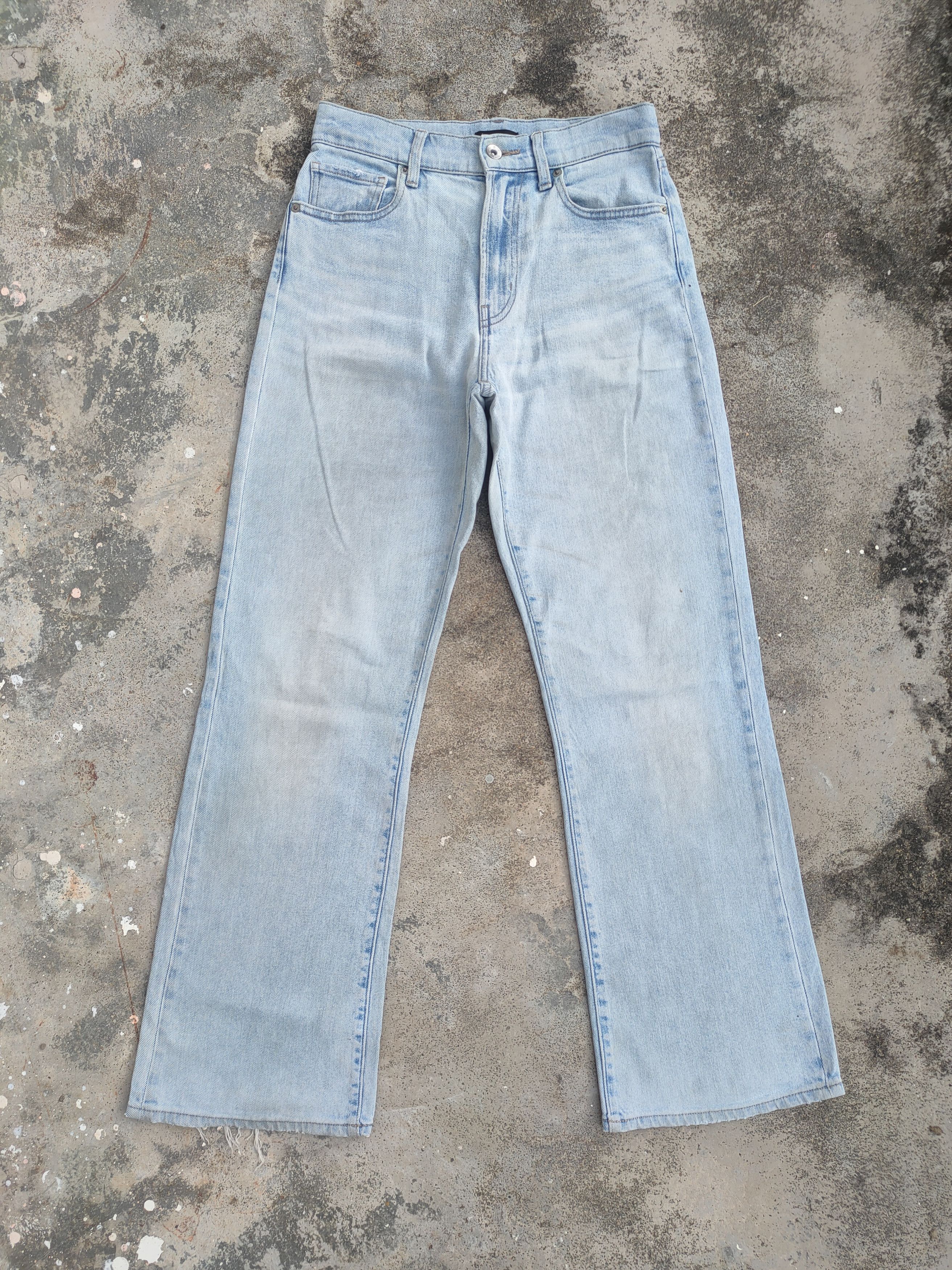 Black Label VINTAGE JAPANESE FADED FLARE JEANS DENIM PANTS Size US 27 - 1 Thumbnail