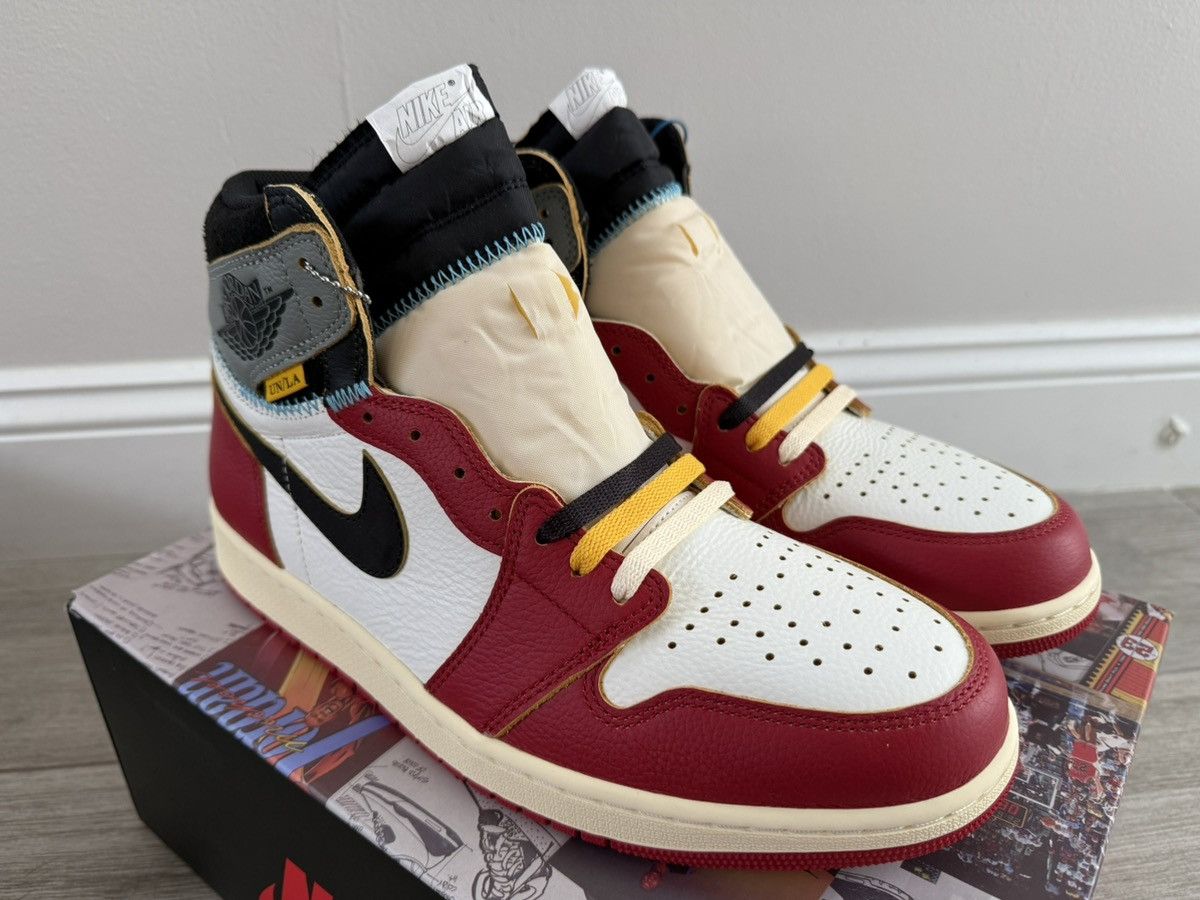 Jordan Brand × Union LA Union LA Air Jordan 1 Retro High Chicago Shadow Red Black 12 Size US 12 / EU 45 - 4 Thumbnail