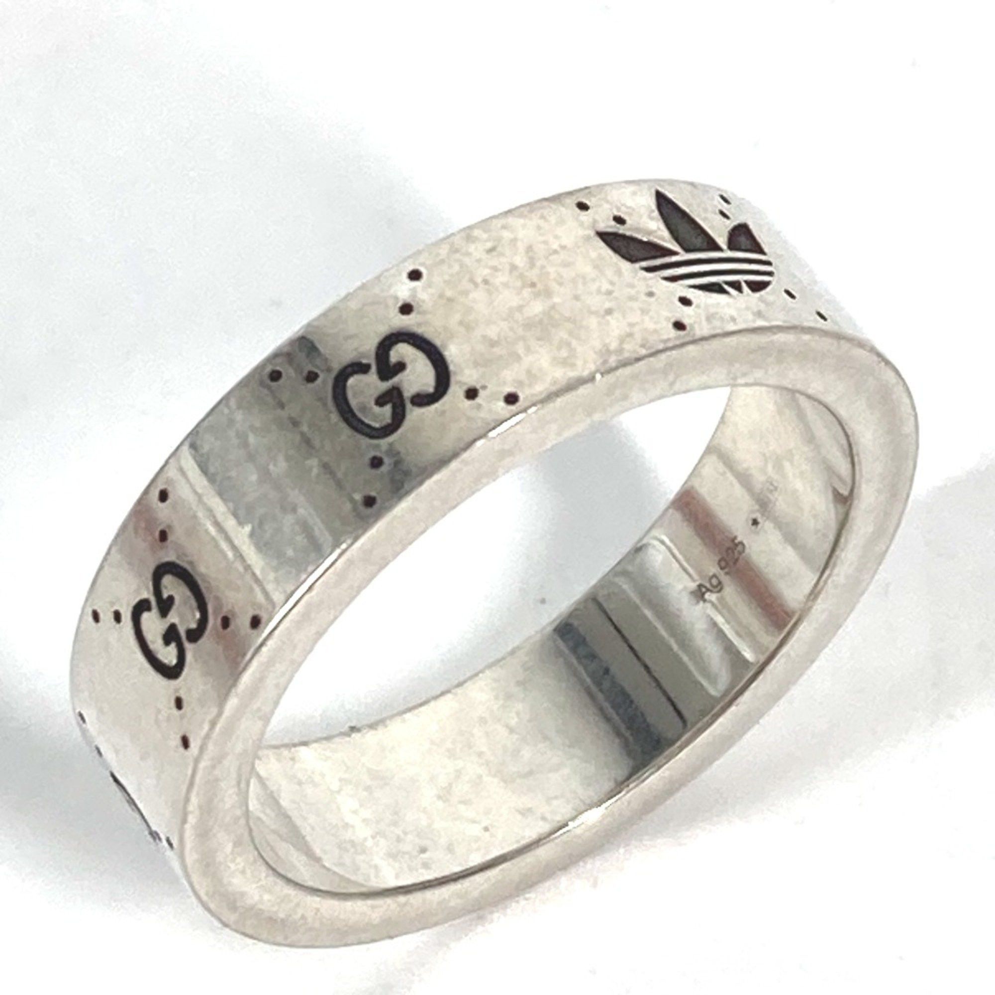 Gucci Gucci 702766 Adidas adidas collaboration Accessories Ring Silver Black Size ONE SIZE - 1 Thumbnail