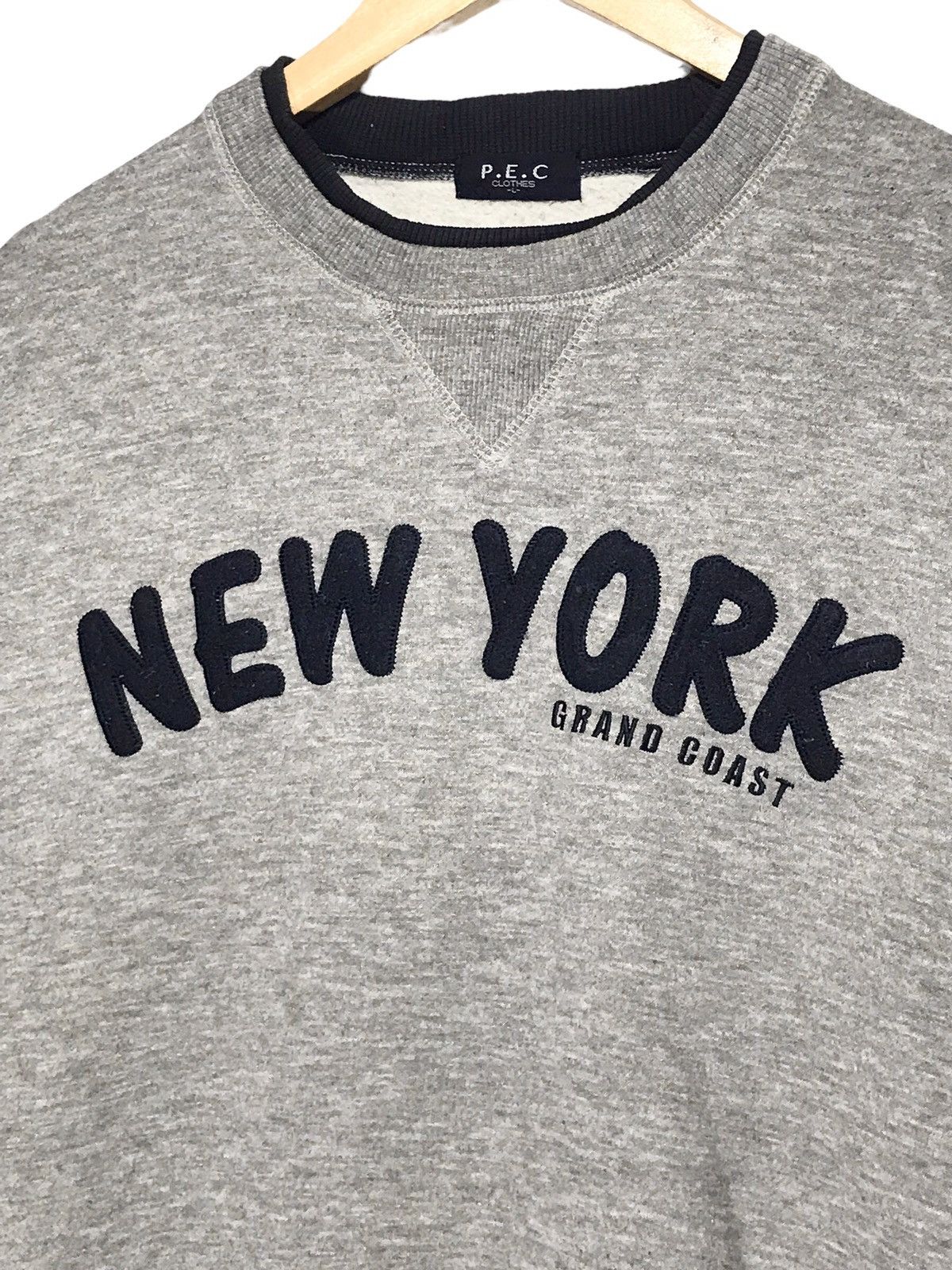 Japanese Brand × Vintage Vintage New York Grand Coast Spellout Sweatshirt Size US L / EU 52-54 / 3 - 3 Thumbnail