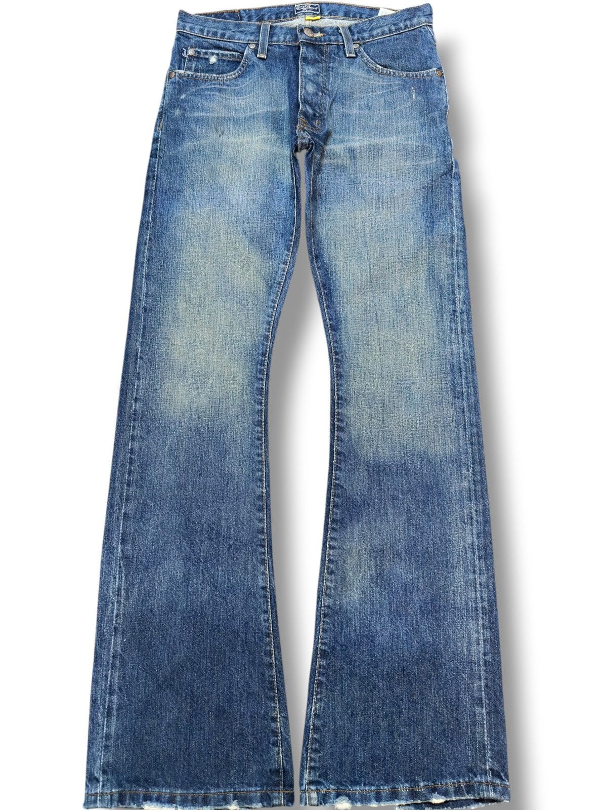 Earl Jeans Vintage Earl Jeans Flare Curve Leg Mudwash Style Jeans Size US 30 / EU 46 - 1 Thumbnail