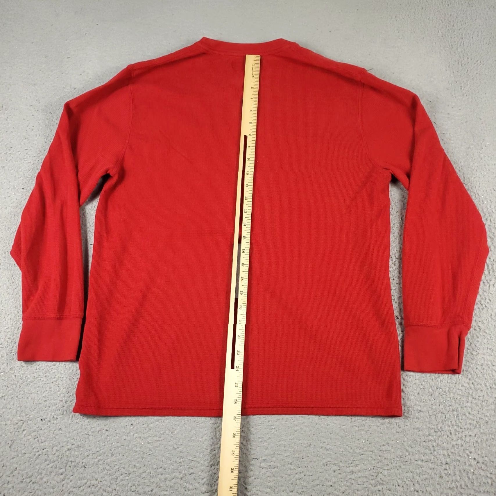 Ralph Lauren Ralph Lauren Men's XL Red Thermal Long Sleeve T-Shirt Crew Neck Waffle Knit Size US XL / EU 56 / 4 - 6 Thumbnail