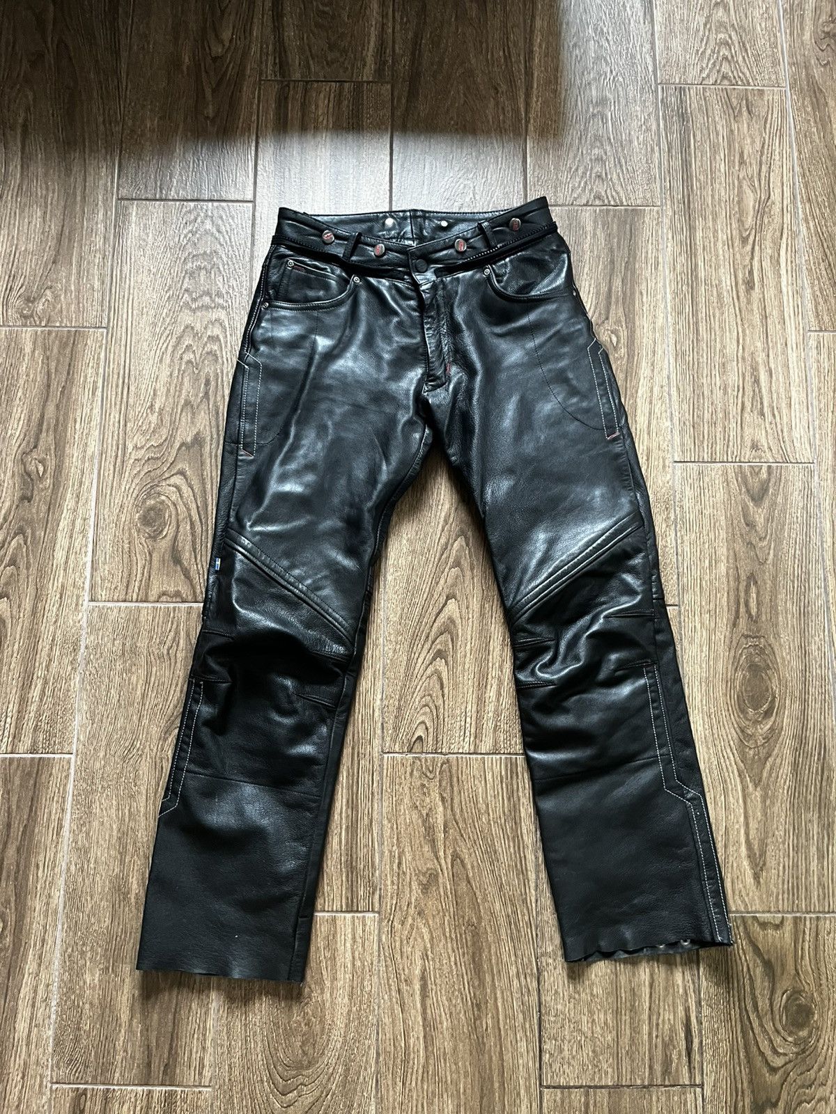 Vintage Lindstrands leather motocross pants Size US 33 - 1 Thumbnail