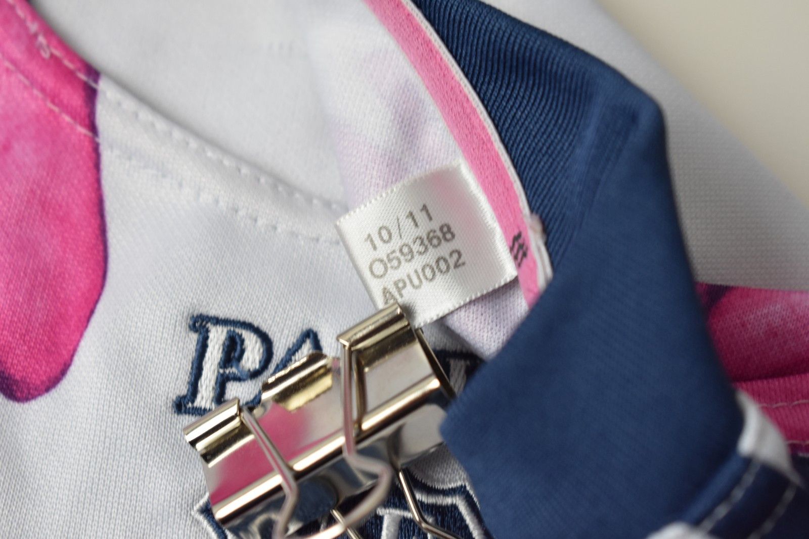 Adidas adidas Stade Francais Paris SF 2011-2012 Rugby Jersey SIZE L Size US L / EU 52-54 / 3 - 7 Thumbnail