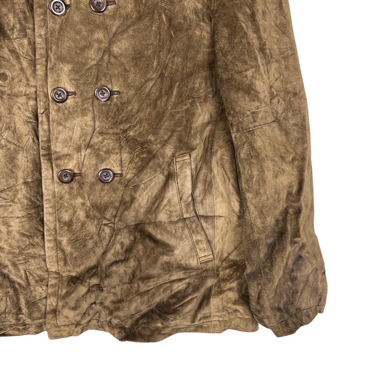 Marithe + Francois Girbaud MFG leather Double Breasted Jacket Size M / US 6-8 / IT 42-44 - 5 Thumbnail