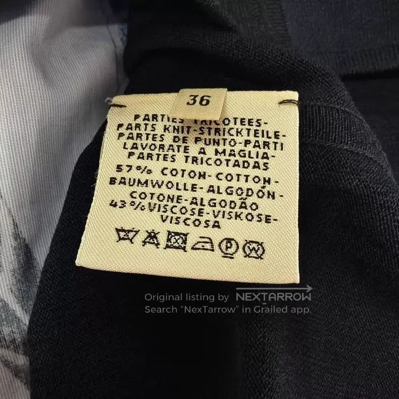 Hermes Hermes Chain Logo Blue and Black Short Sleeve Size XS / US 0-2 / IT 36-38 - 4 Thumbnail