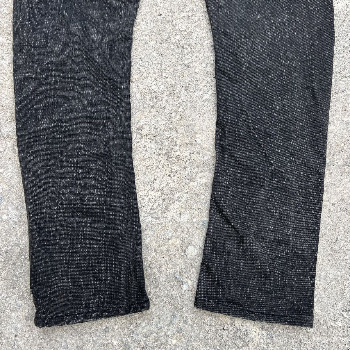 Japanese Brand “y2k style” TOUGH JEANSMITH BLACK WASHED DENIM PANTS Size US 31 - 14 Thumbnail