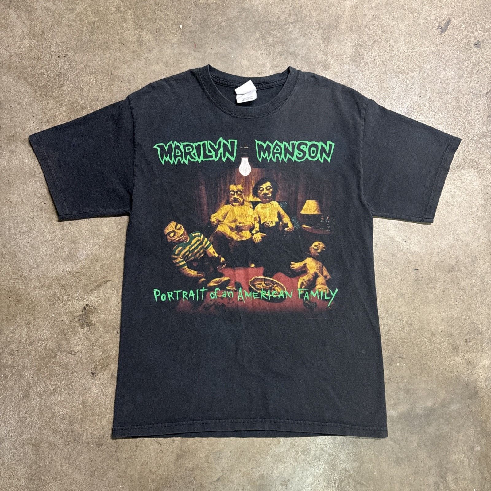 Band Tees Vintage Marilyn Manson Shirt Medium Y2K Portrait Of American Size US M / EU 48-50 / 2 - 1 Thumbnail
