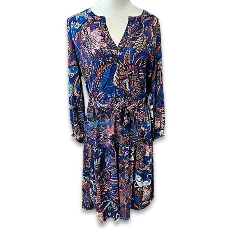 Other London Times ALine Dress Boho Belted Waist Multicolor 6 NWOT Size M / US 6-8 / IT 42-44 - 2 Thumbnail