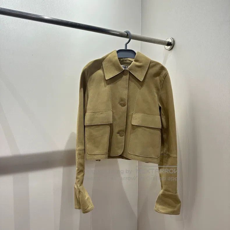 Loewe Loewe Oversized suede leather jacket Size XXS / US 00 / IT 34 - 1 Thumbnail