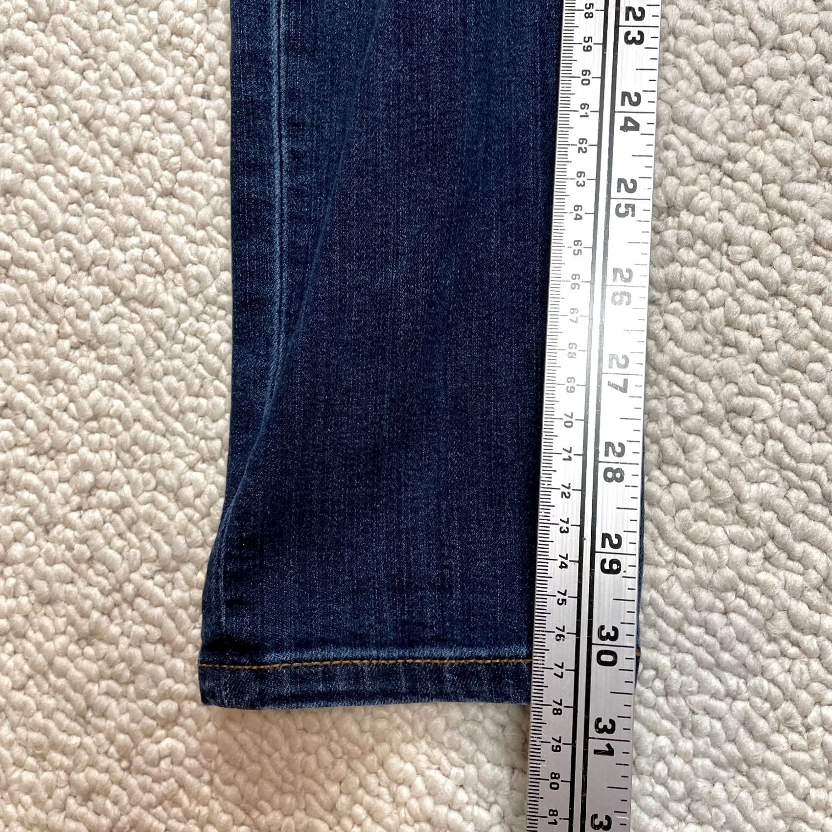 Banana Republic VINTAGE Banana Republic Premium Denim Skinny Solid Mid Rise Blue Jeans Ladies 30x30.5 Size 30" / US 8 / IT 44 - 3 Thumbnail
