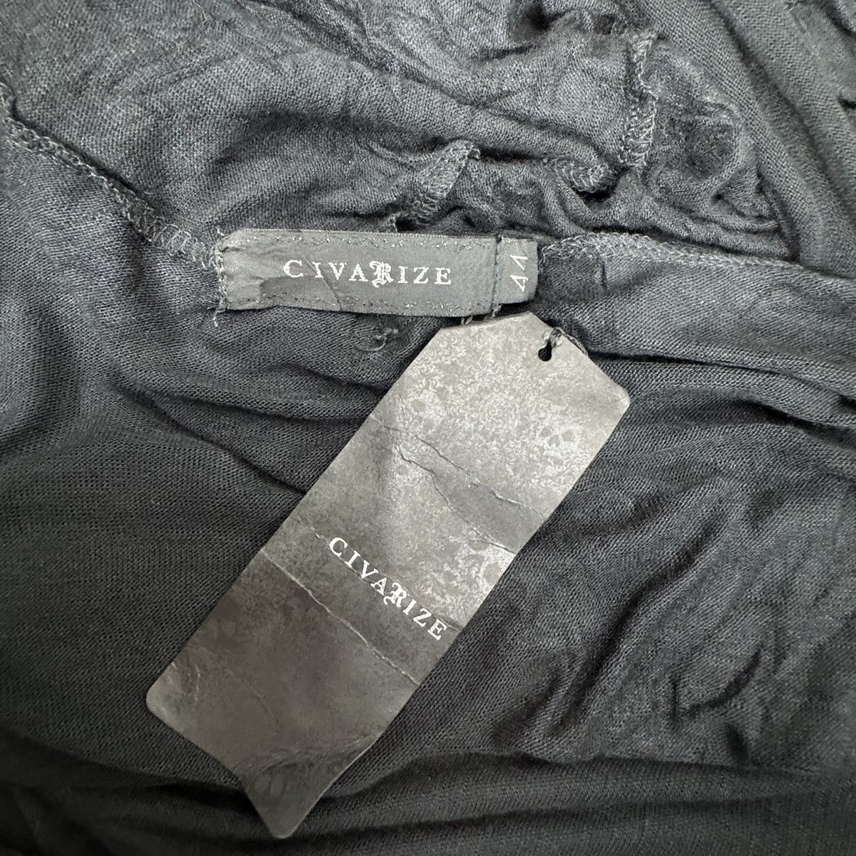 CIVARIZE ☀️CIVARIZE BLACK RAYON SPIRAL COLLAR CARDIGAN JACKET Size M / US 6-8 / IT 42-44 - 12 Thumbnail