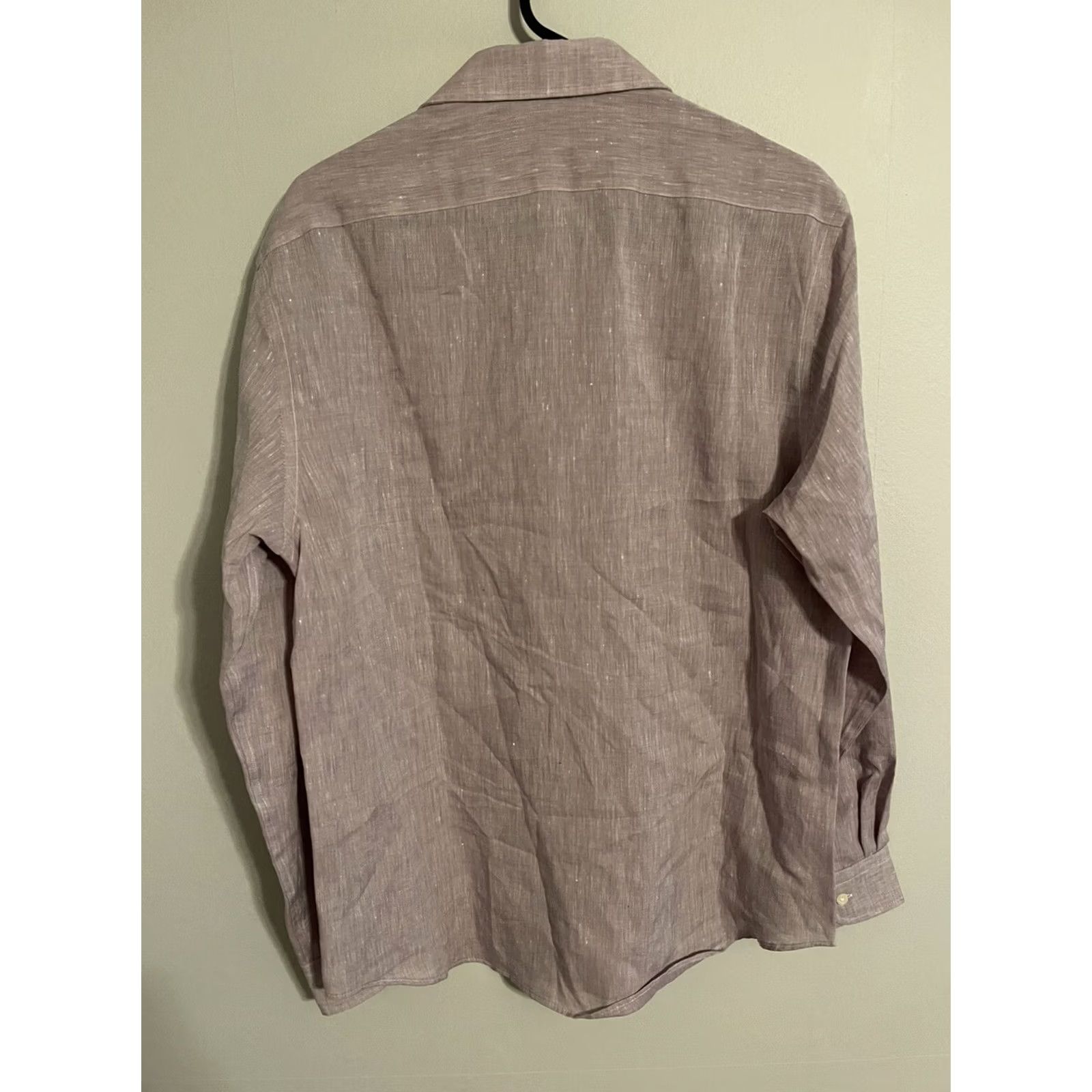 Joseph Abboud Joseph Abboud Aero Linen Purple L/S Button Up Dress Shirt - Men's Large New Size 42R - 3 Thumbnail
