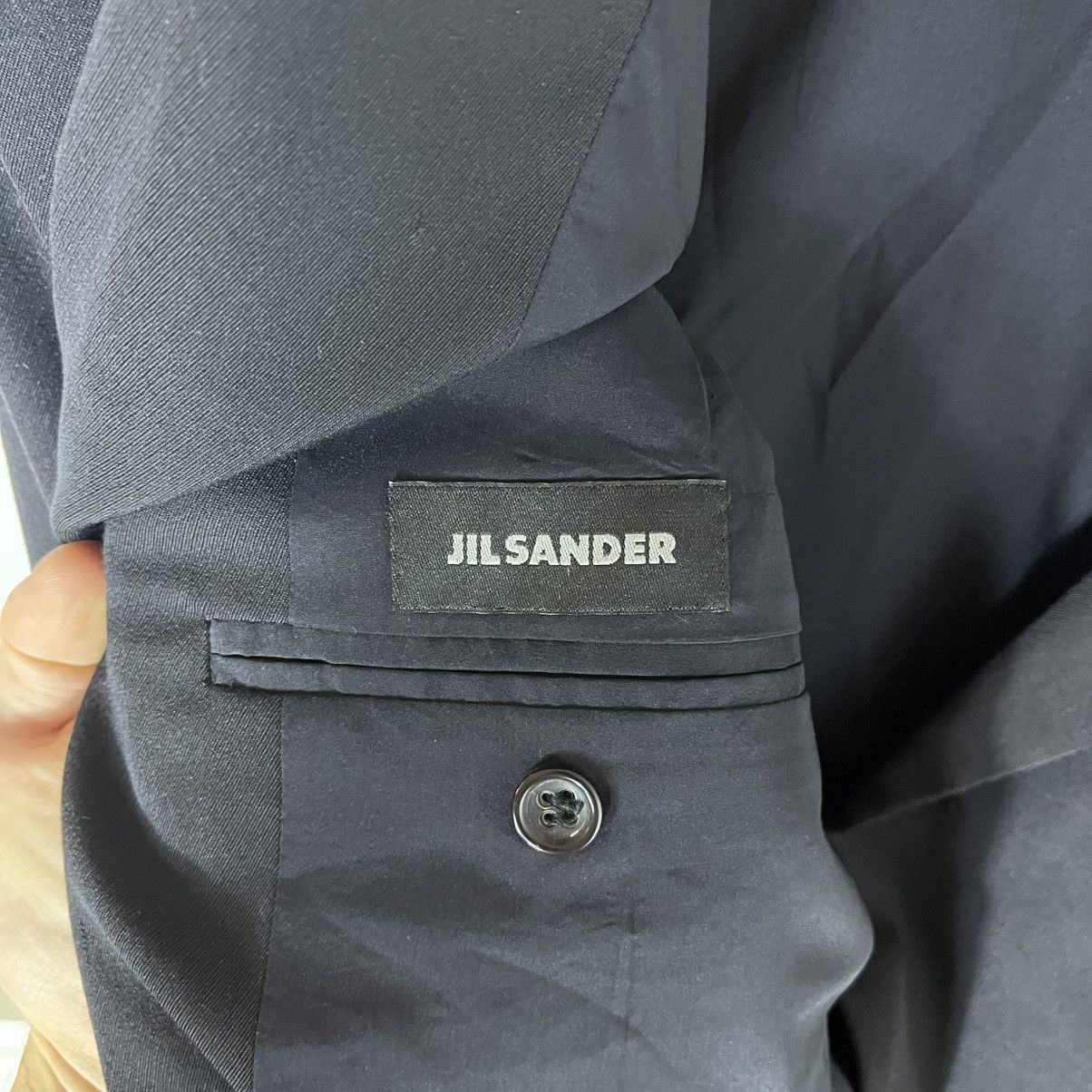Jil Sander Vintage Jil Sander Wool Black Classic Blazer Jacket Luxury Size 50R - 5 Thumbnail