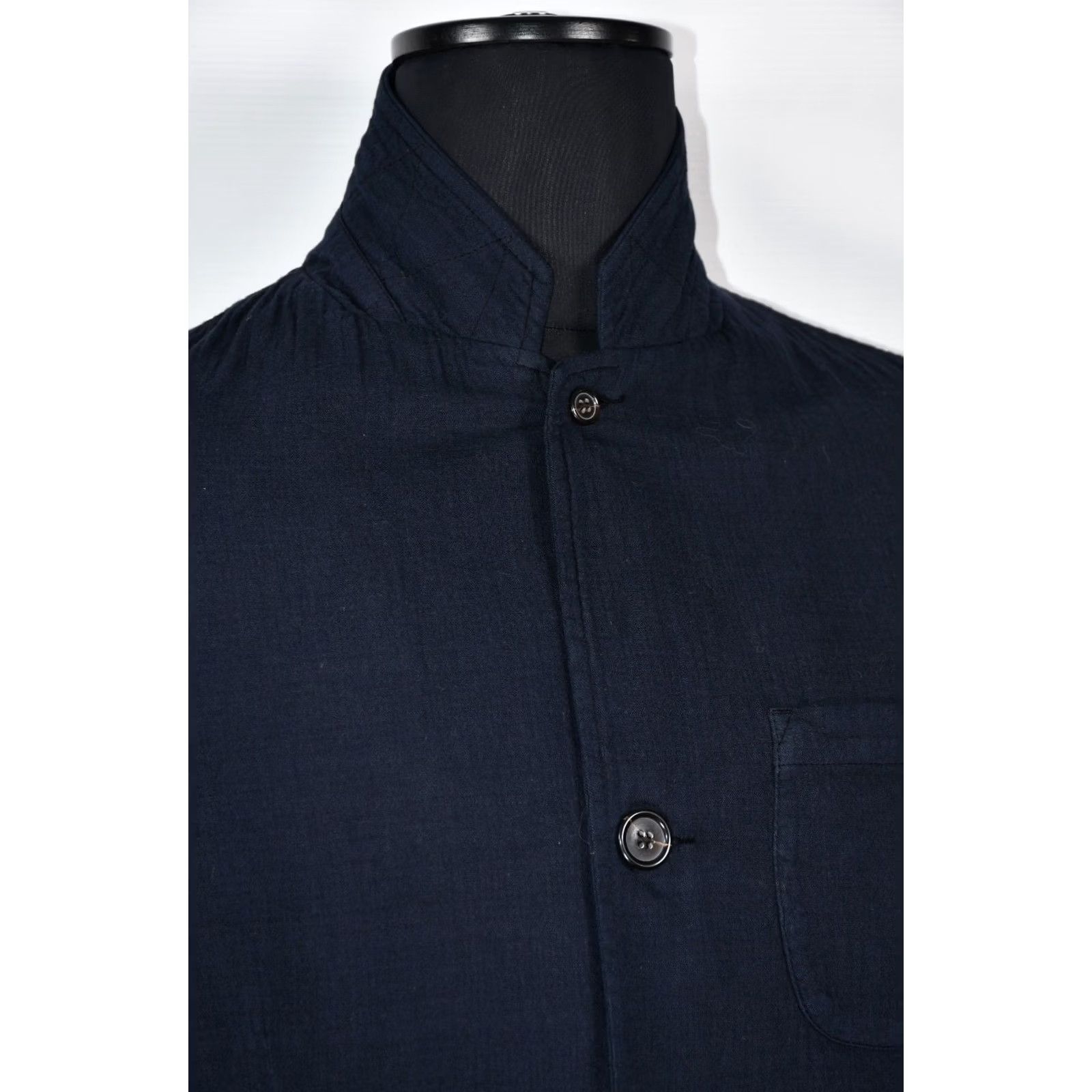 Universal Works Universal Works Blazer Jacket Mens L Cotton Blue 100% Cotton Solid Regular Vintage: No Size 42R - 2 Thumbnail