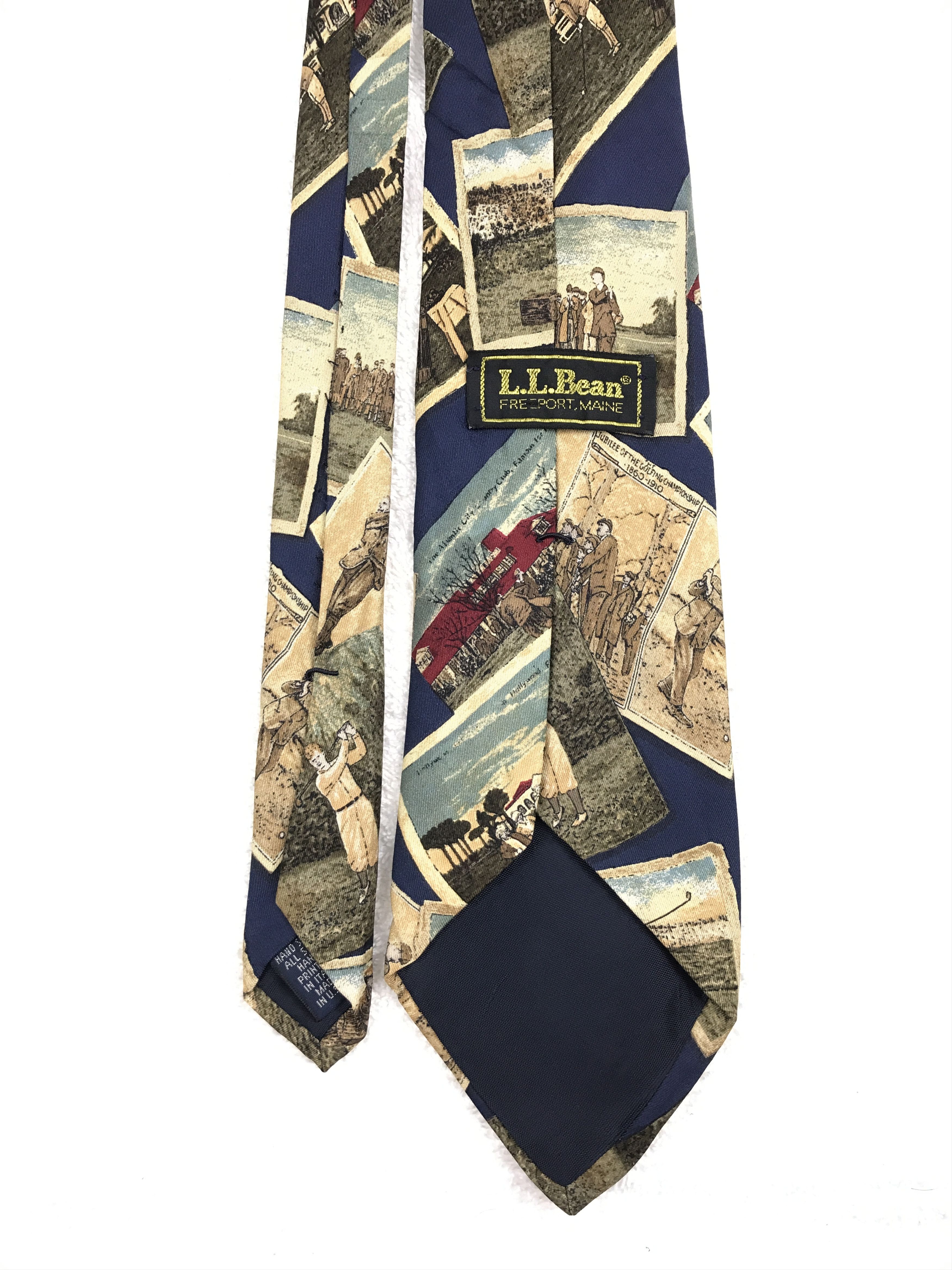 L.L. Bean × Vintage Vintage L.L Bean Silk Necktie Size ONE SIZE - 4 Thumbnail