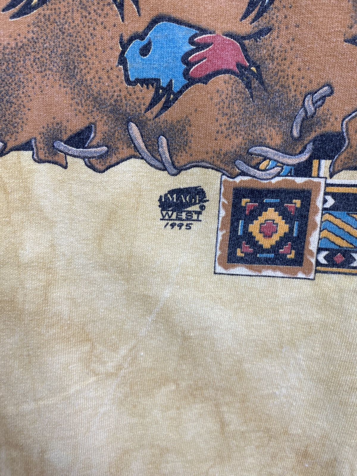 Gildan 🇺🇸 Vintage 1995 Navajo Indians Western T-Shirt Rare Retro Y2K Size US XL / EU 56 / 4 - 6 Thumbnail