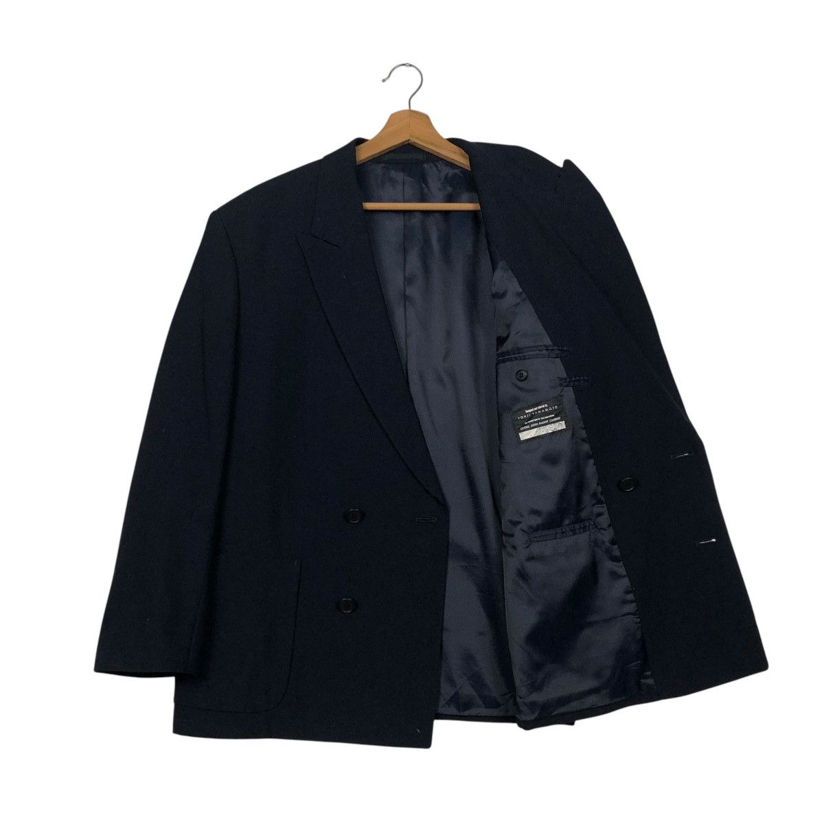 Yohji Yamamoto 🔥VINTAGE COATS JACKET YOHJI YAMAMOTO RAILWAY DOUBLE BREAST Size US M / EU 48-50 / 2 - 13 Thumbnail