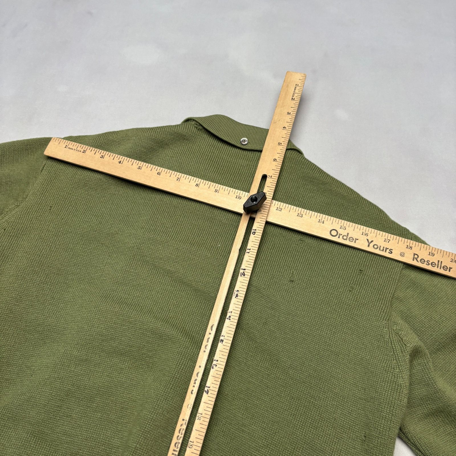 Vintage Vintage 40s 50s Wool Knit Suede Cardigan Sweater Ricky M Size US M / EU 48-50 / 2 - 10 Thumbnail