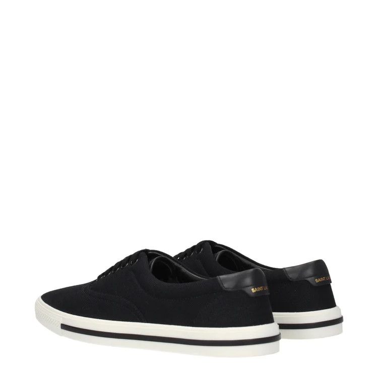Saint Laurent Paris o1y0325 Logo Low-Top Sneakers in Black Size US 8.5 / EU 41-42 - 3 Thumbnail