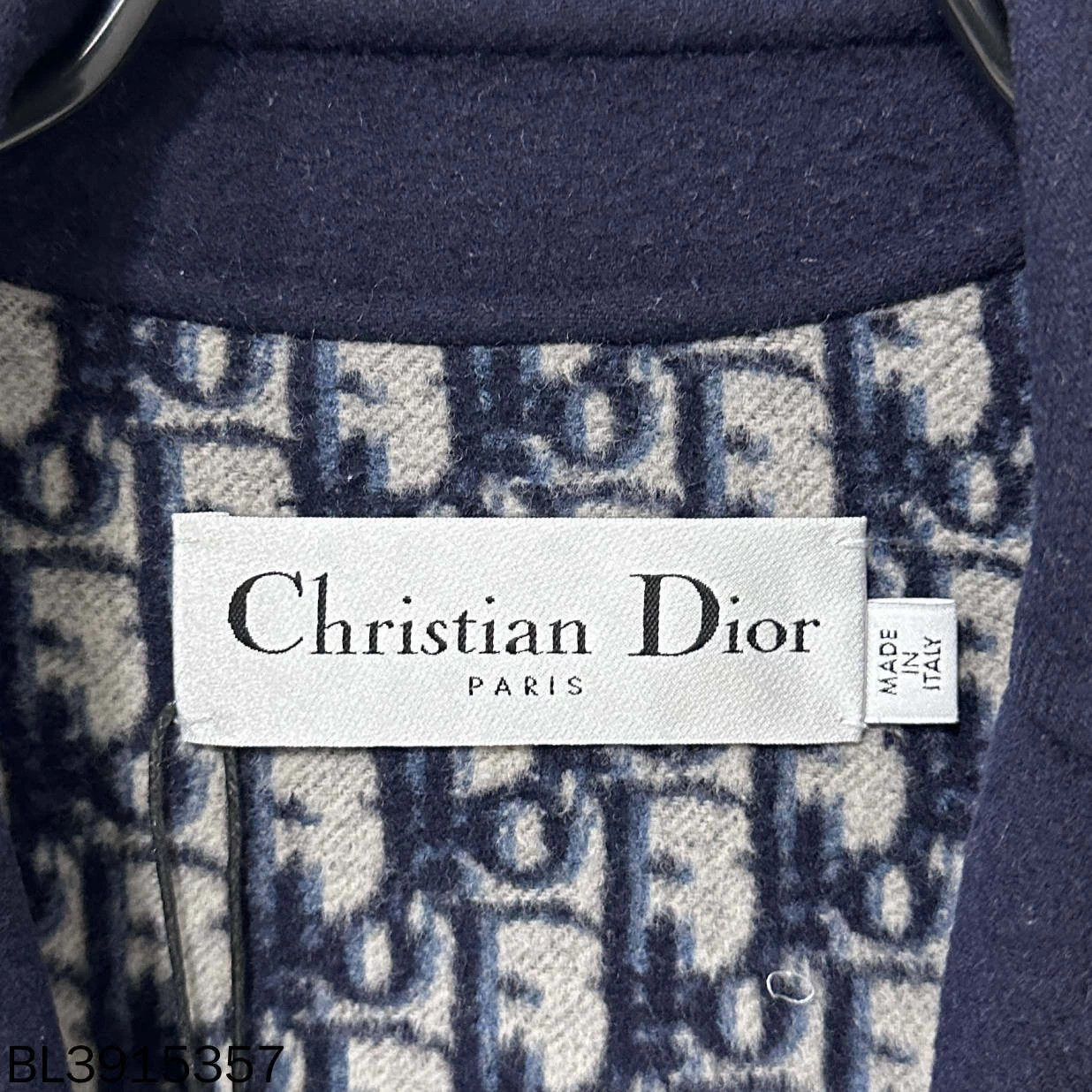 Dior Dior navy all-over print wool overcoat 34 98 New Size XS / US 0-2 / IT 36-38 - 5 Thumbnail
