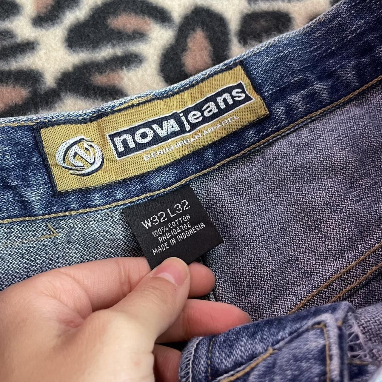 Other Baggy Nova Jeans with Benjamin Franklin money print Size US 34 / EU 50 - 4 Thumbnail