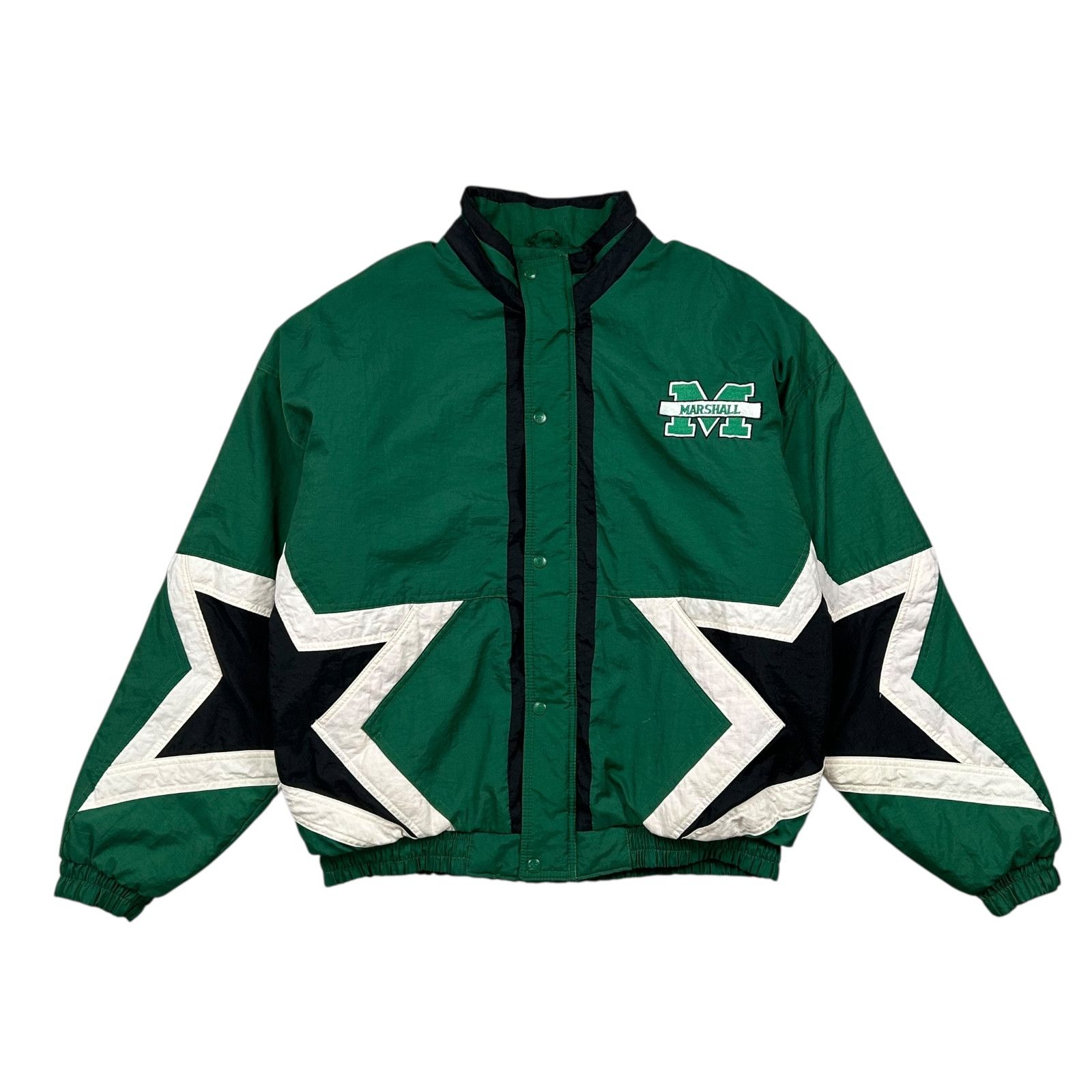 NCAA VTG 90s NCAA MARSHALL THUNDERING HERD STARTER PUFFER JACKET Size US L / EU 52-54 / 3 - 2 Thumbnail