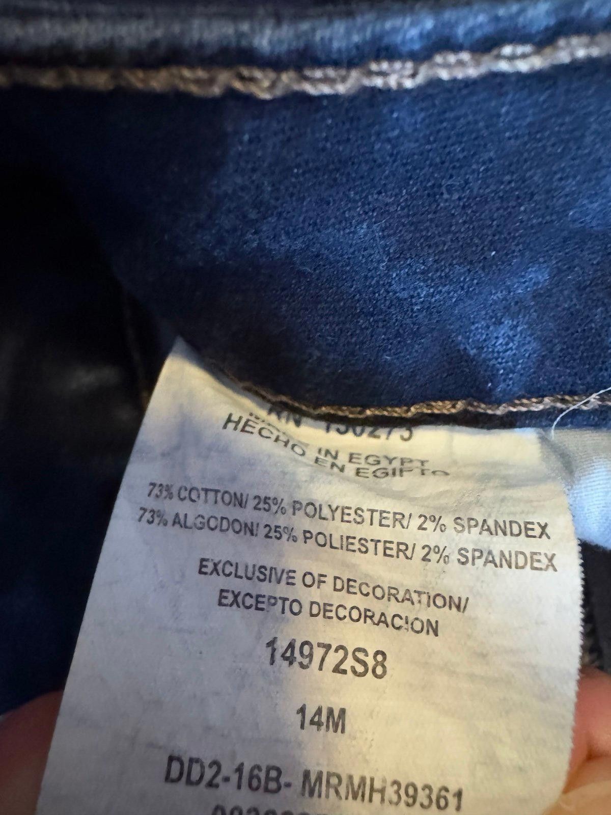 Other Riders By Lee Midrise Knee Length Denim Skirt 14M Size 36" / US 14 / IT 50 - 4 Thumbnail