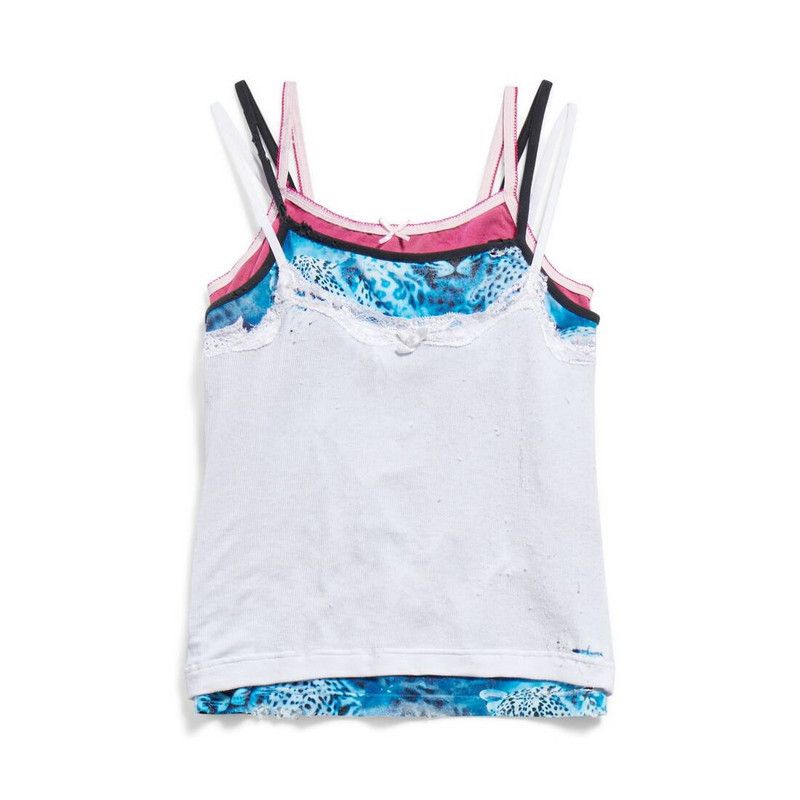 Balenciaga o1s1wg110326 Layered Top in Multicolor Size L / US 10 / IT 46 - 1 Thumbnail