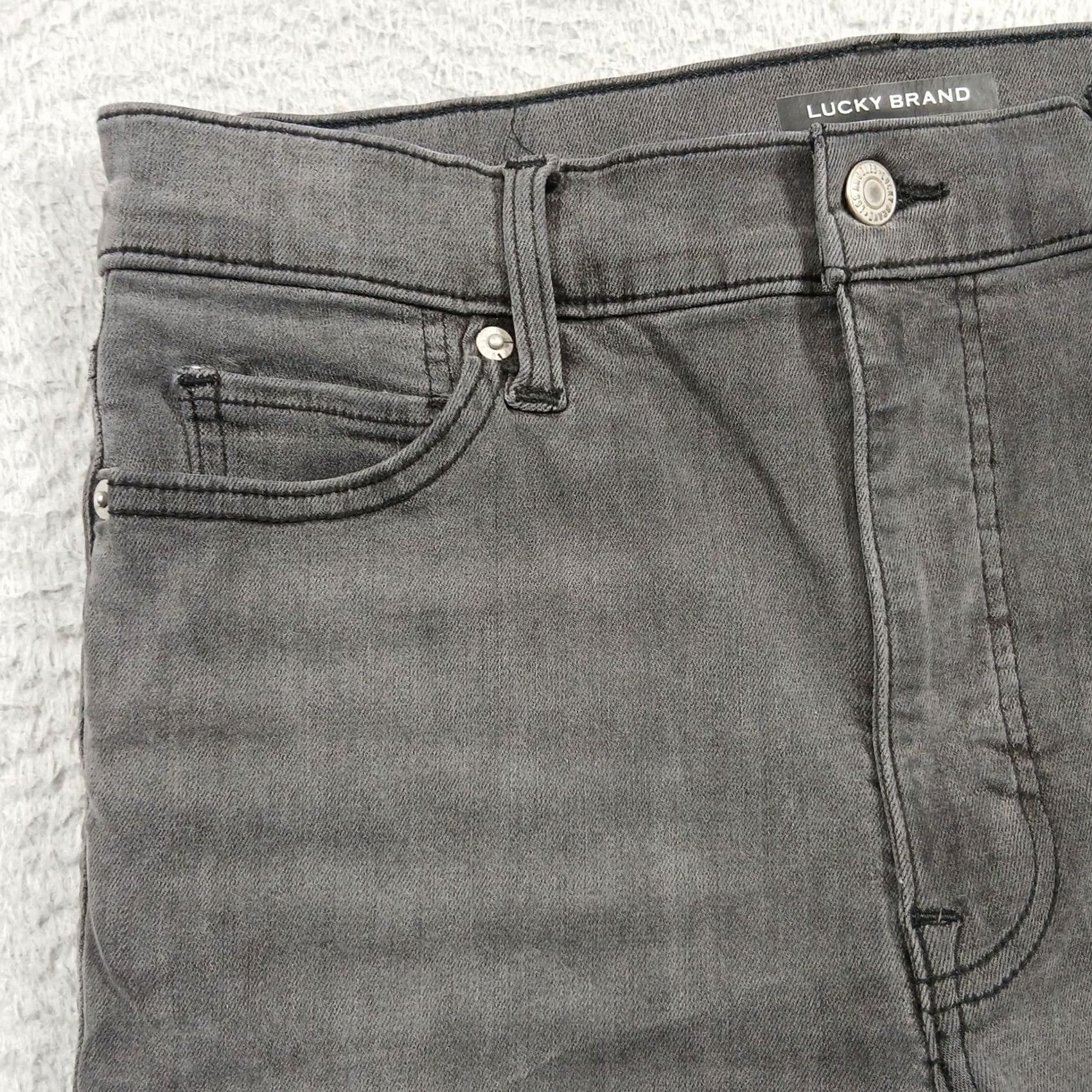 Lucky Brand EUC Lucky Brand Uni Fit Grey Skinny Ankle Jeans - Size 4, High-Stretch Denim Size 27" / US 4 / IT 40 - 6 Thumbnail