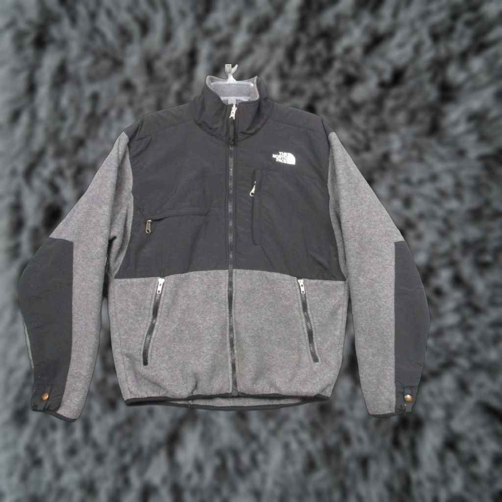 The North Face The North Face Jacket Mens Medium Gray Black Denali Fleece Full Zip Outdoor Size US M / EU 48-50 / 2 - 1 Thumbnail
