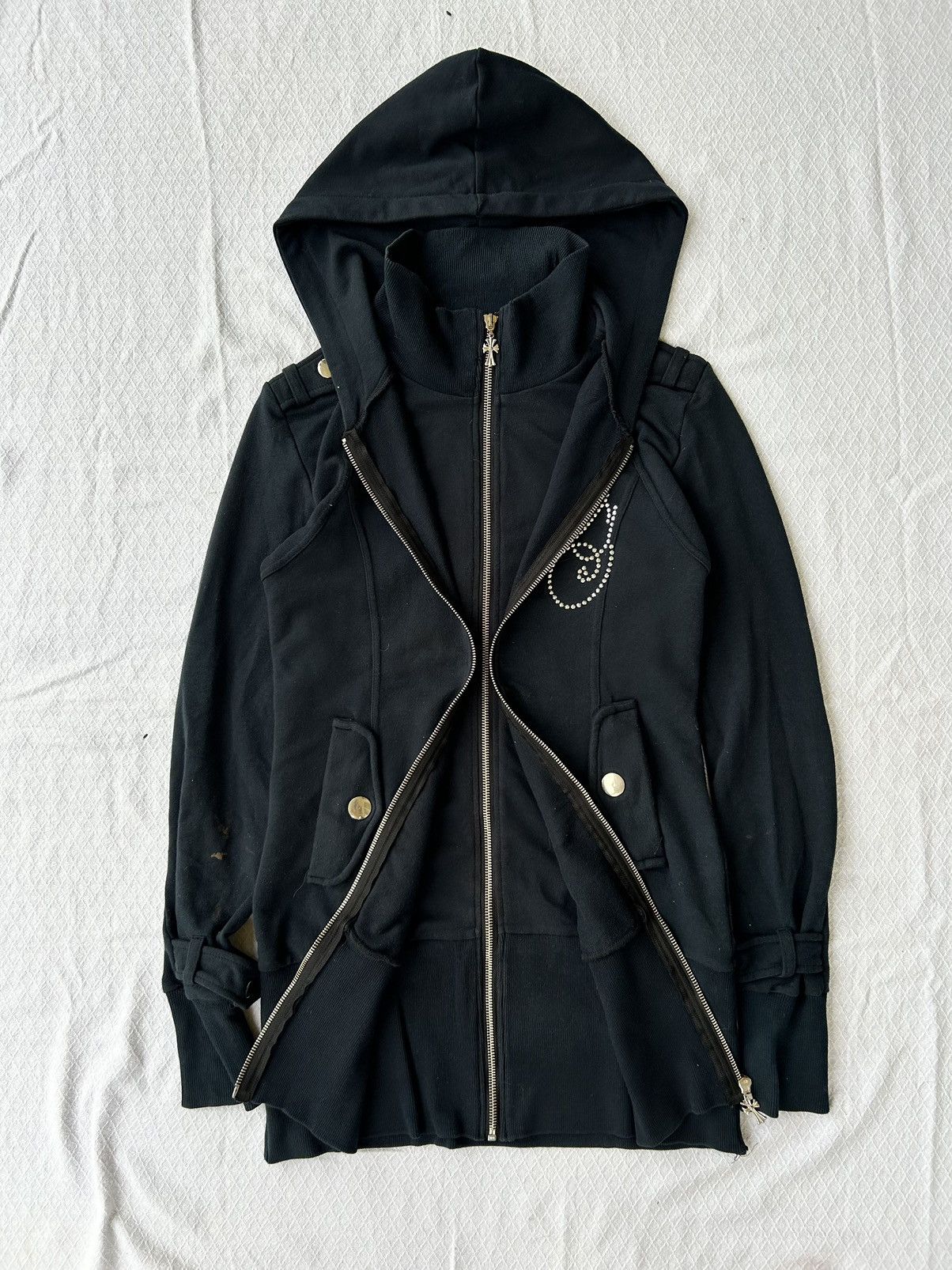GGPX Double layers zip cross hoodie style Ifsixwasnine lgb - Tops