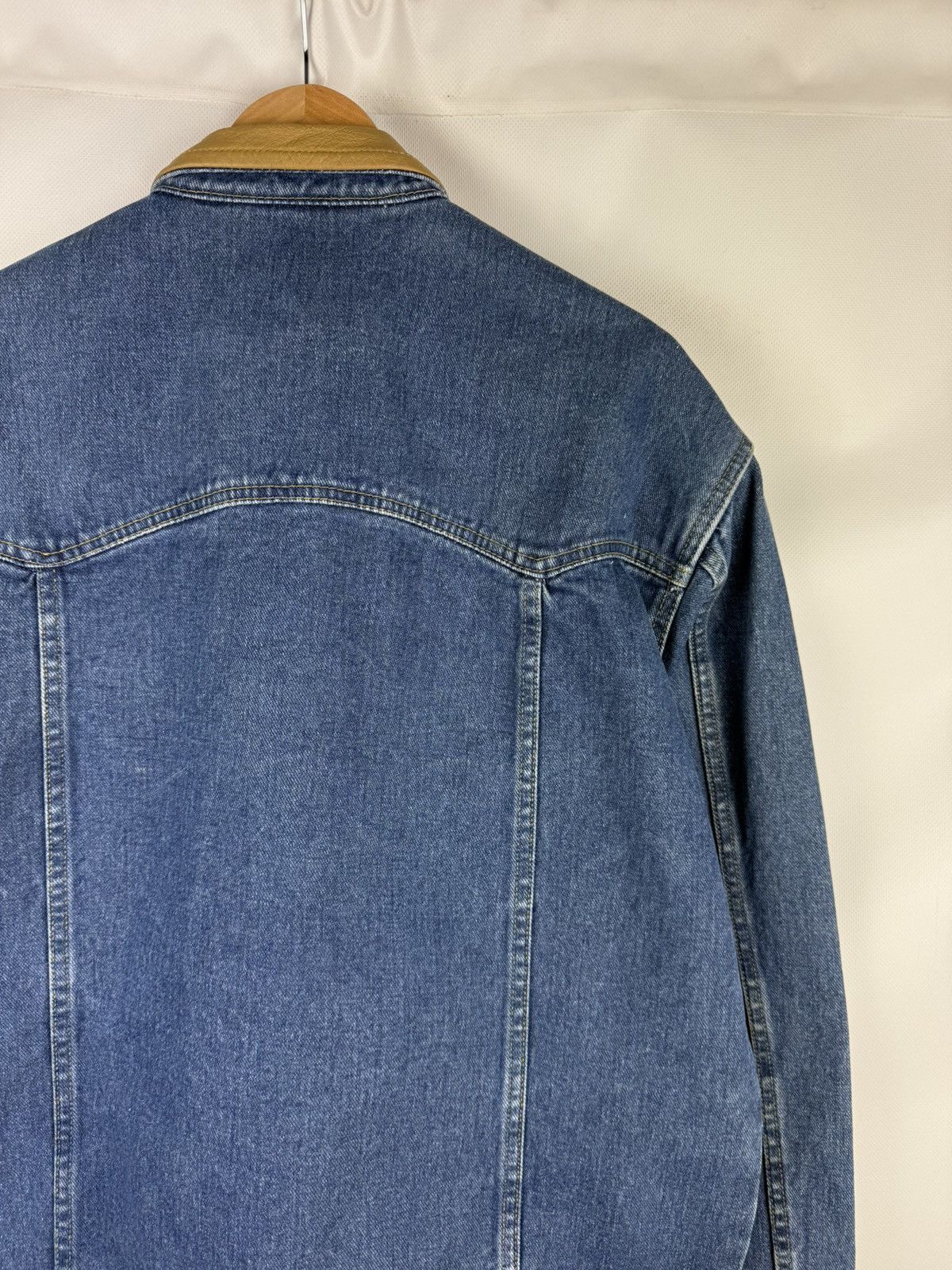 Other Schaefer Outfitter Denim Leather Collar Trucker Jacket Size US XL / EU 56 / 4 - 16 Thumbnail
