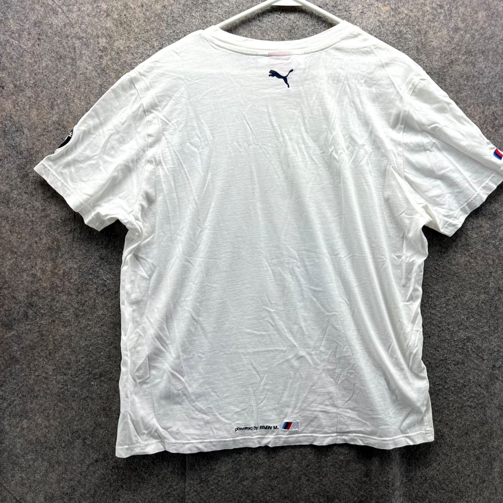 Puma VINTAGE PUMA Shirt Mens XL White Polo Adult BMW Motorsport Print USA Casual Size US XL / EU 56 / 4 - 2 Thumbnail